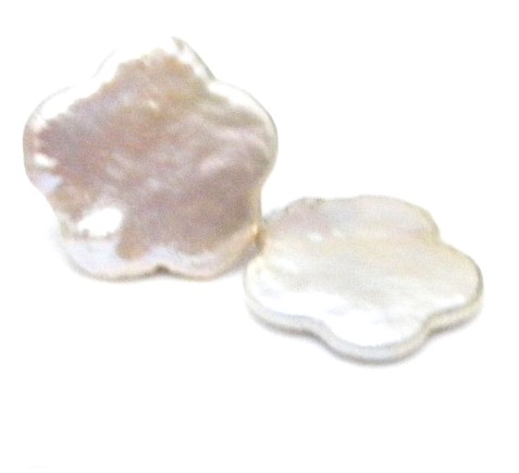 Undrilled Flower Pearl Pairs